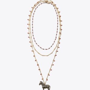 PACK 3 COLLARES CEBRA ABALORIOS