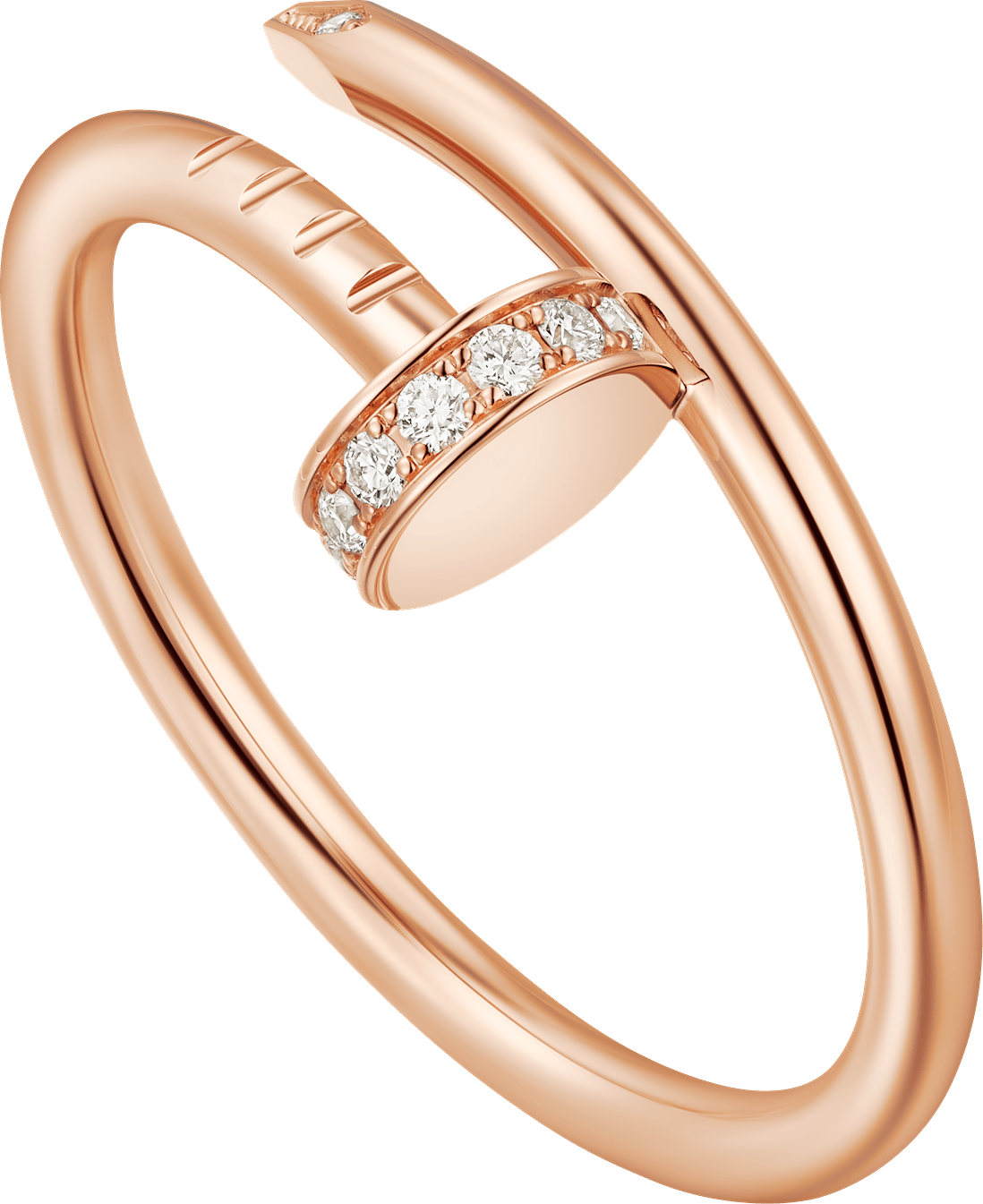 ANILLO JUSTE UN CLOU, TAMAÑO PEQUEÑO, DIAMANTES